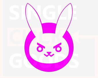 Dva Rabbit Icon D Va Bunny Logo | Etsy