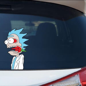 Rick and Morty Screaming Rick Sanchez Car Decal