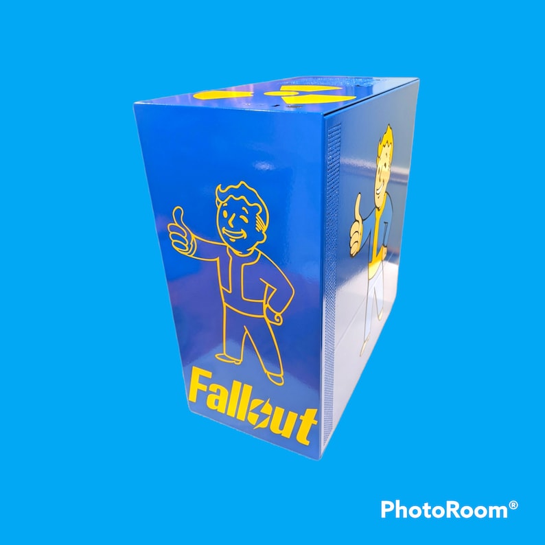 Custom NZXT H510 Gaming PC Case Fallout Vault Boy Theme 