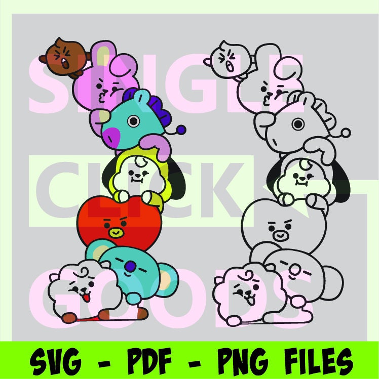 Bt21 png - Etsy 日本