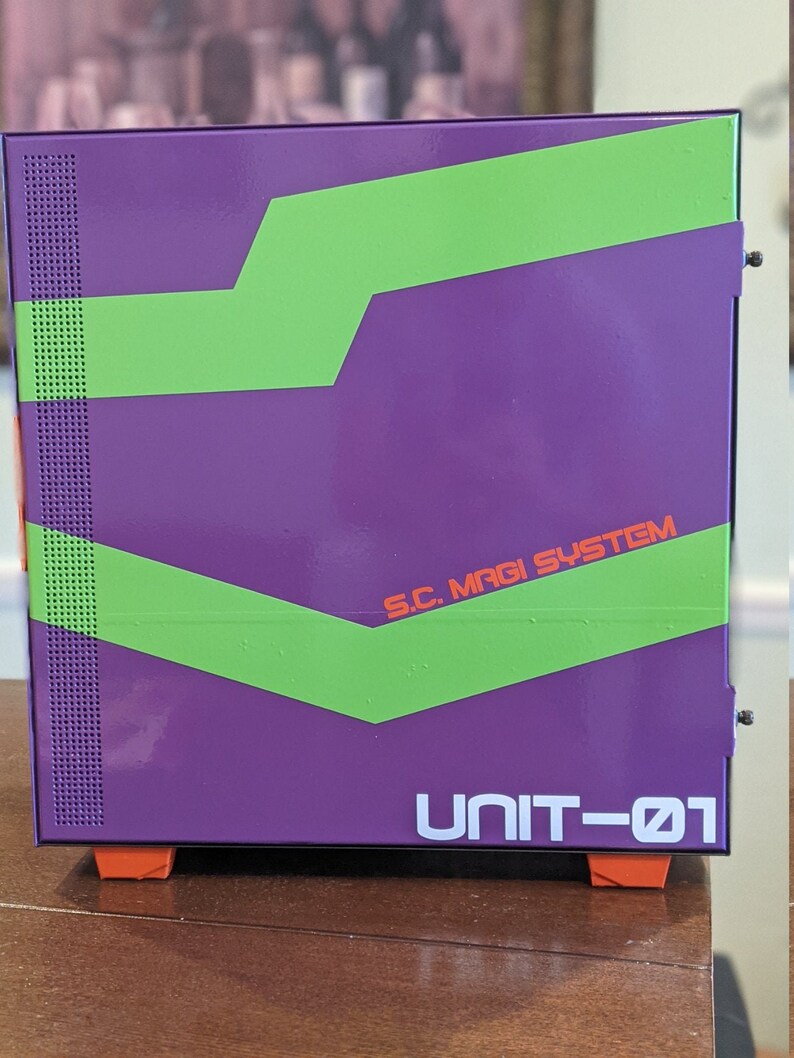 Custom Gaming PC Case Evangelion Unit 01 Theme Etsy