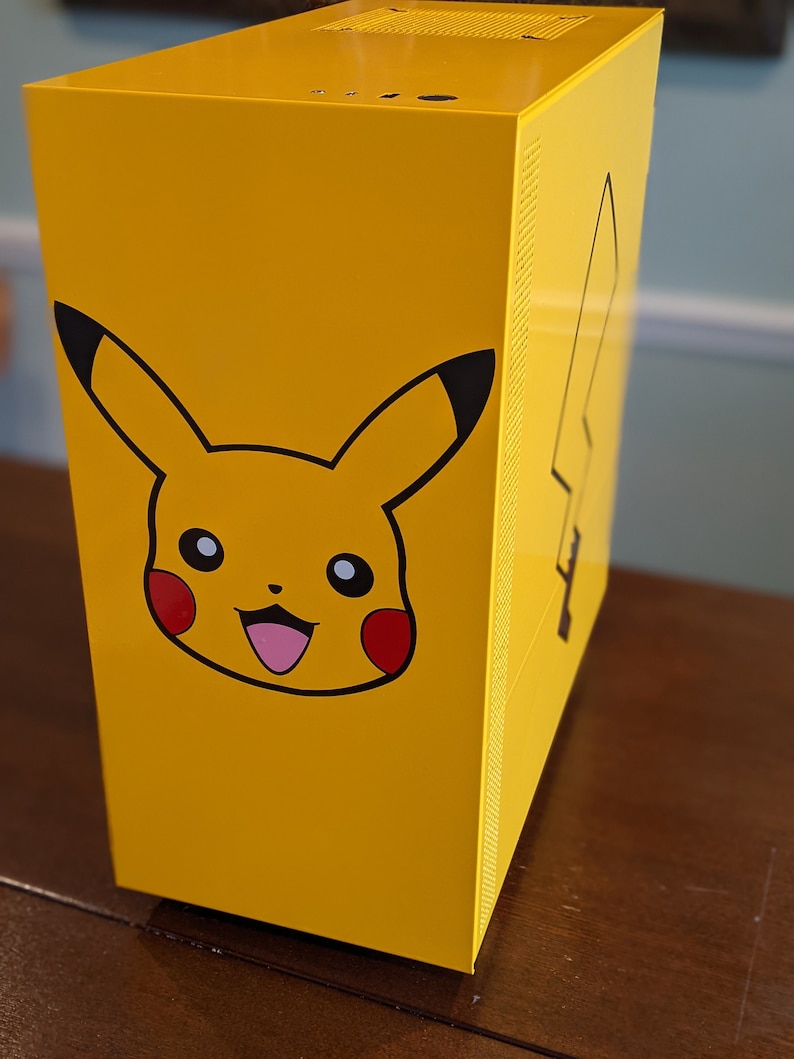 Custom Gaming PC NZXT H510 Case Pokemon Pikachu 