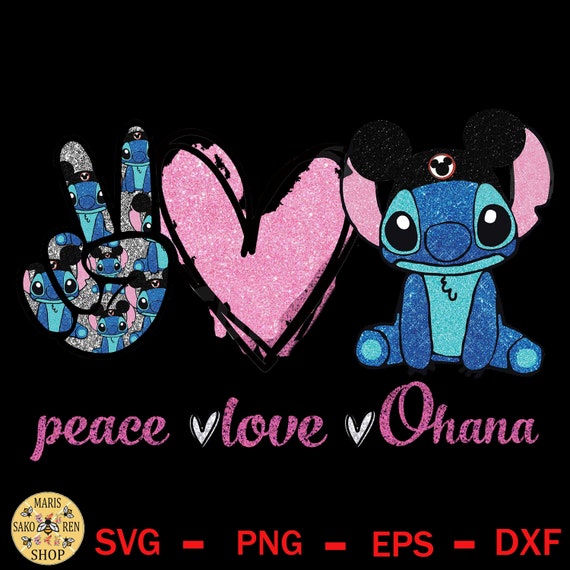 Discount 70 Peace Love Ohana PNG Ohana Clipart Disney Etsy