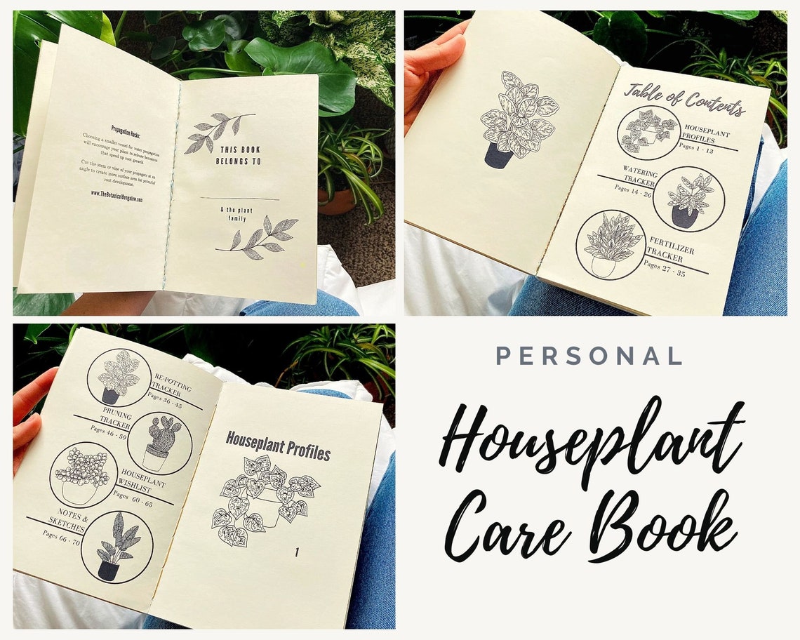 Downloadable Houseplant Care Book Etsy