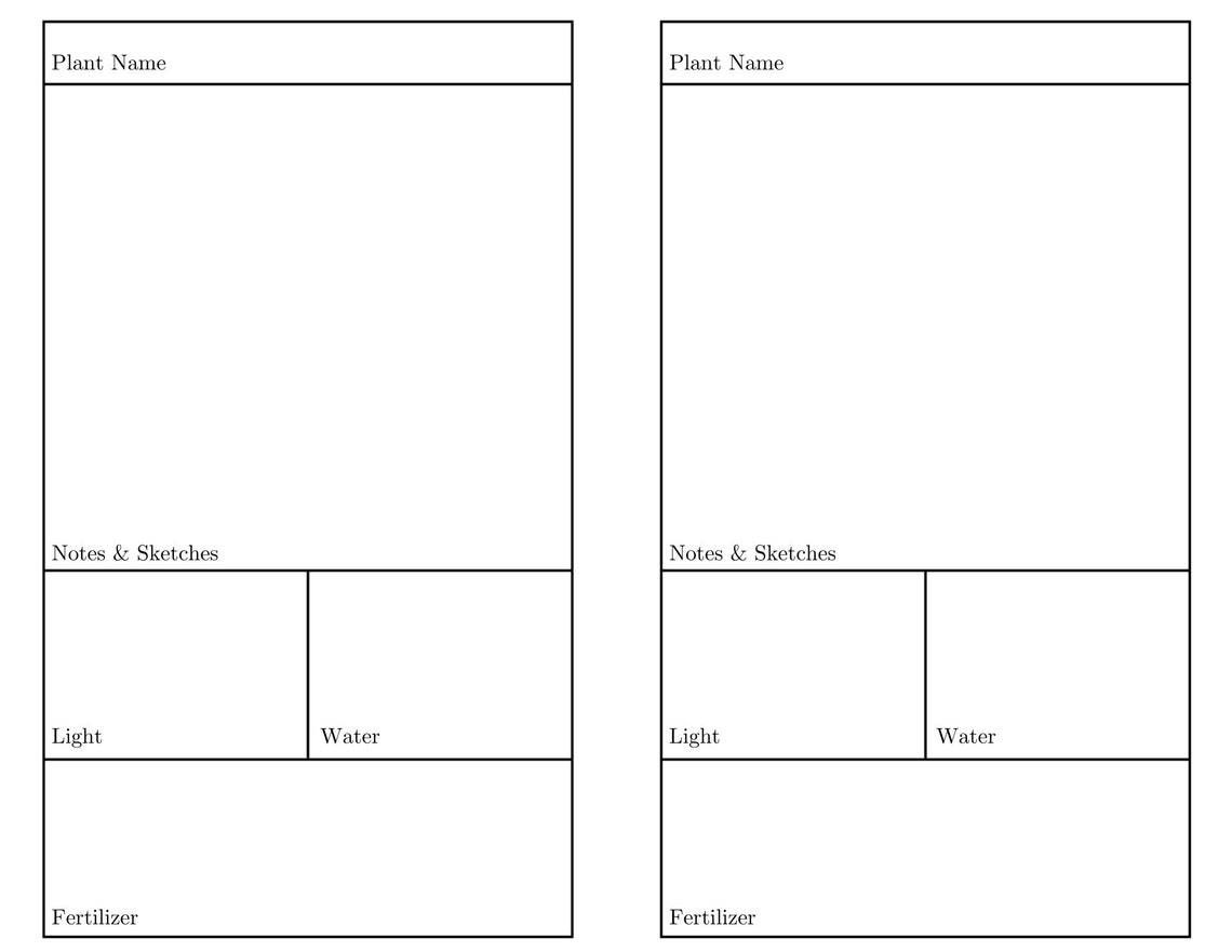 Downloadable Houseplant Care Book Etsy