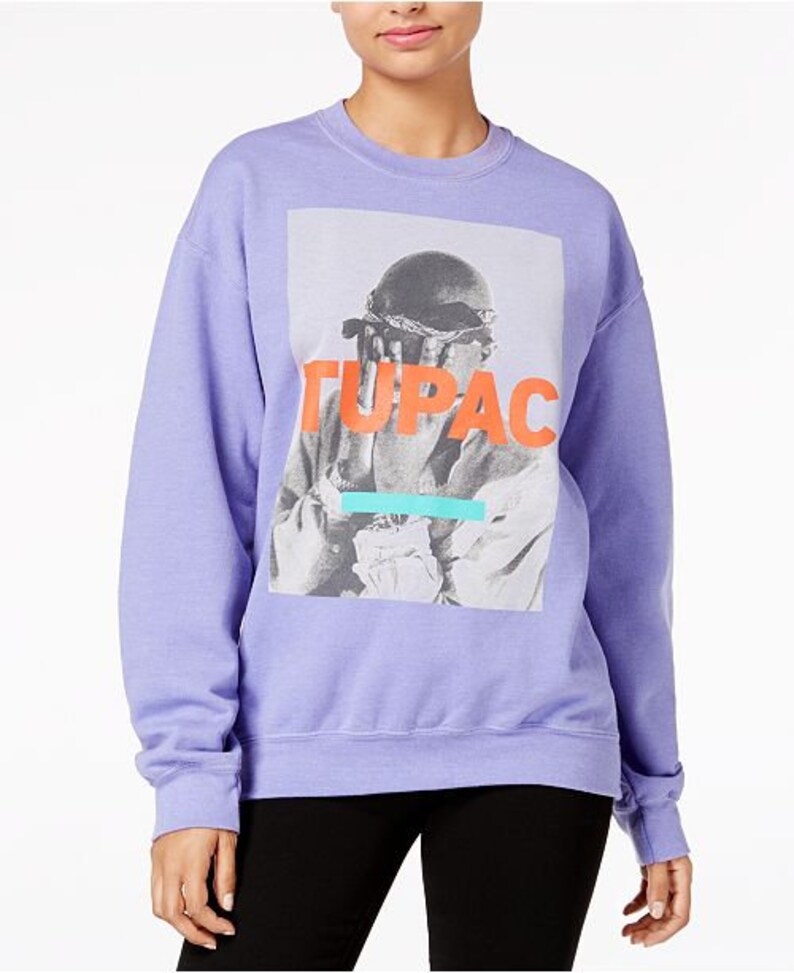 Purple Tupac Sweatshirt | Etsy