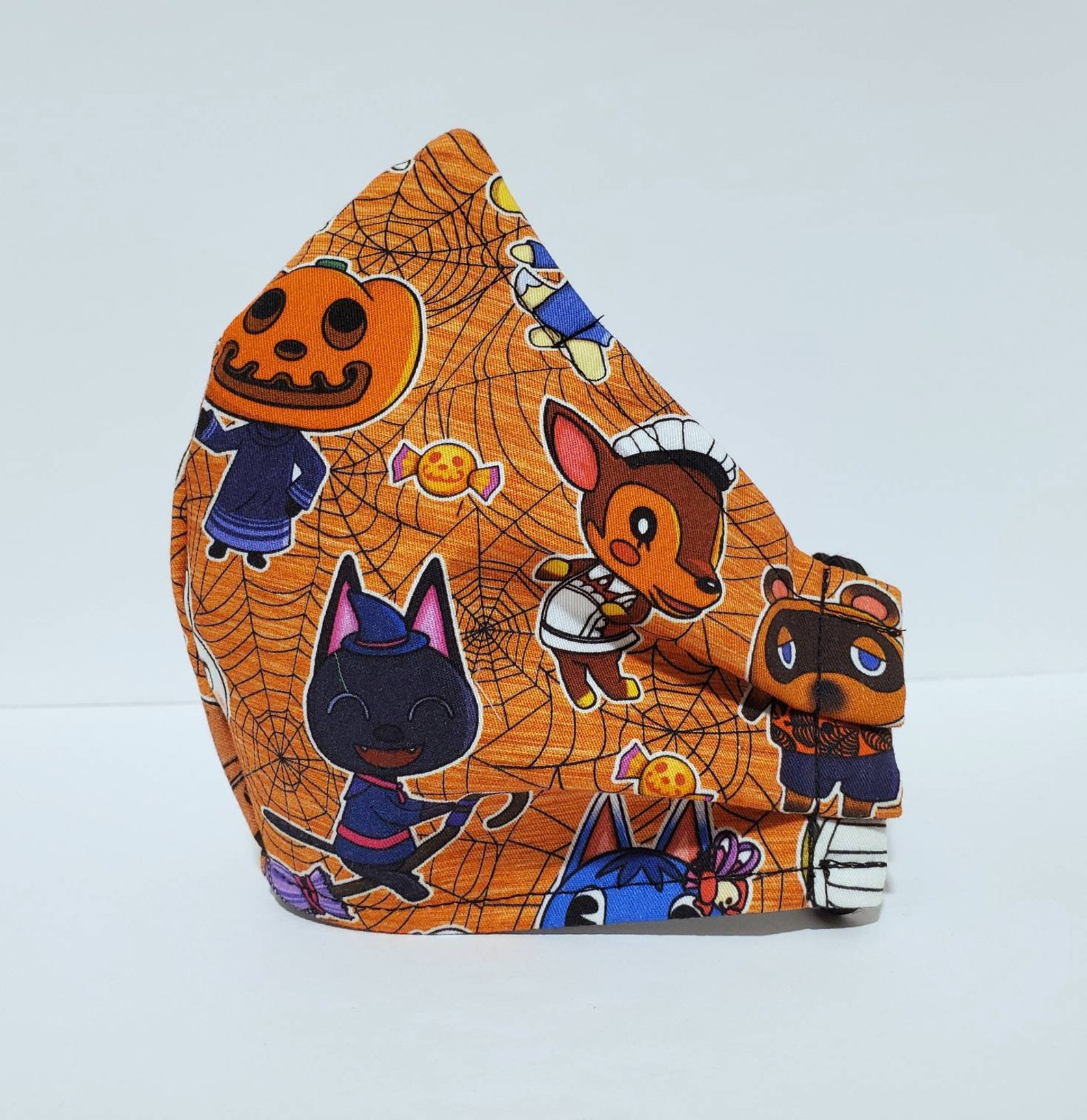 ACNH Animal Crossing Halloween face mask with nose wire and Etsy