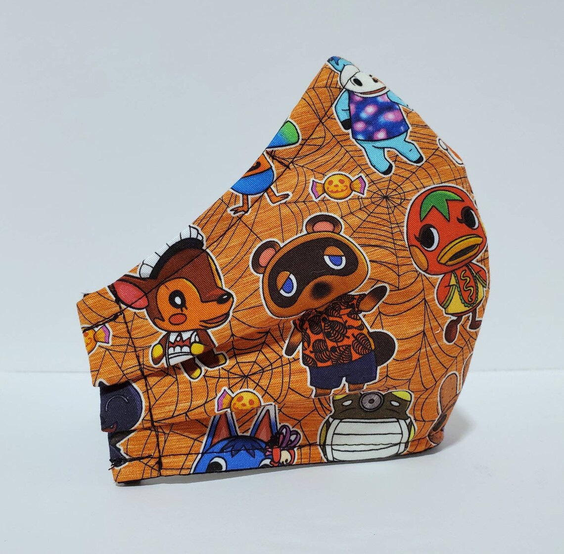 ACNH Animal Crossing Halloween face mask with nose wire and Etsy