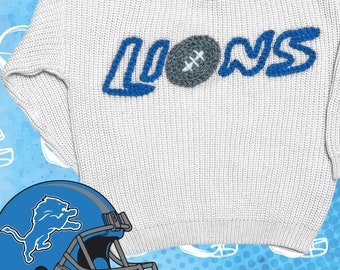 Football Detroit Tigers, embroidered name sweater, Detroit baby sweater, New born baby clothes, gender reveal ideas, gifts for kids