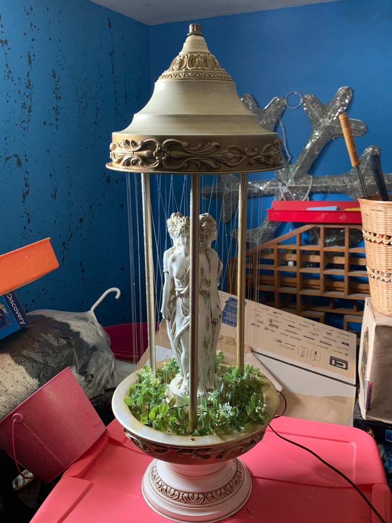 Vintage Table Top 3 Goddess oil rain lamp Etsy