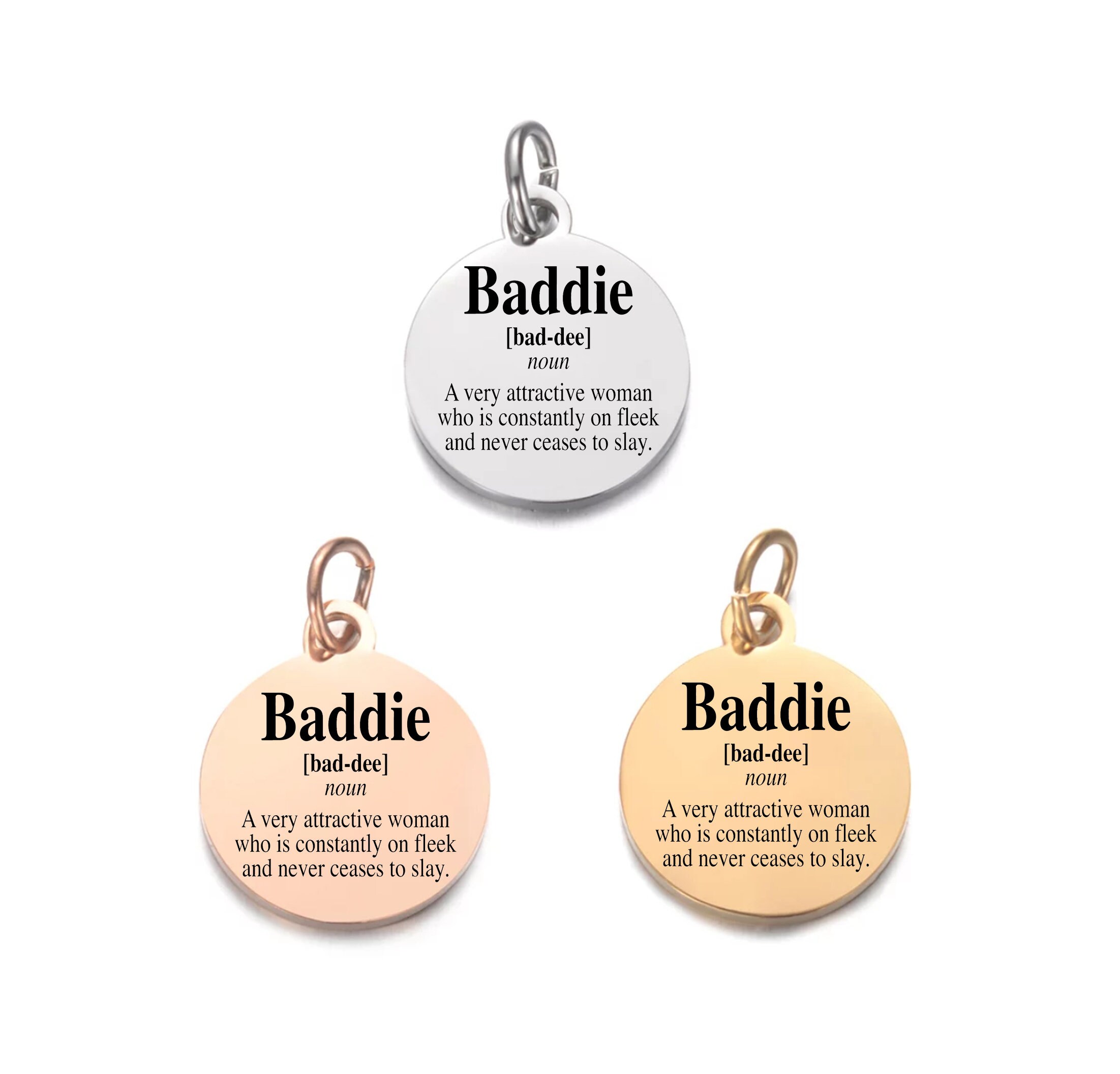 Personalized Charms Laser Engraved Charms Jewelry Supplies I/'m Black Mixed With Black Gold-Silver-Rose Gold Charm Melanin Charm