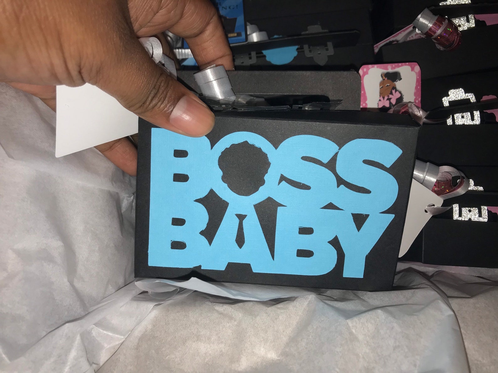 Boss Baby Suitcase Party Favor Box Baby Shower Birthday Party Etsy