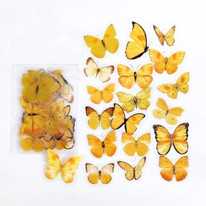 Butterfly stickers, nature stickers, butterfly stickers for scrapbook, flower stickers for planners