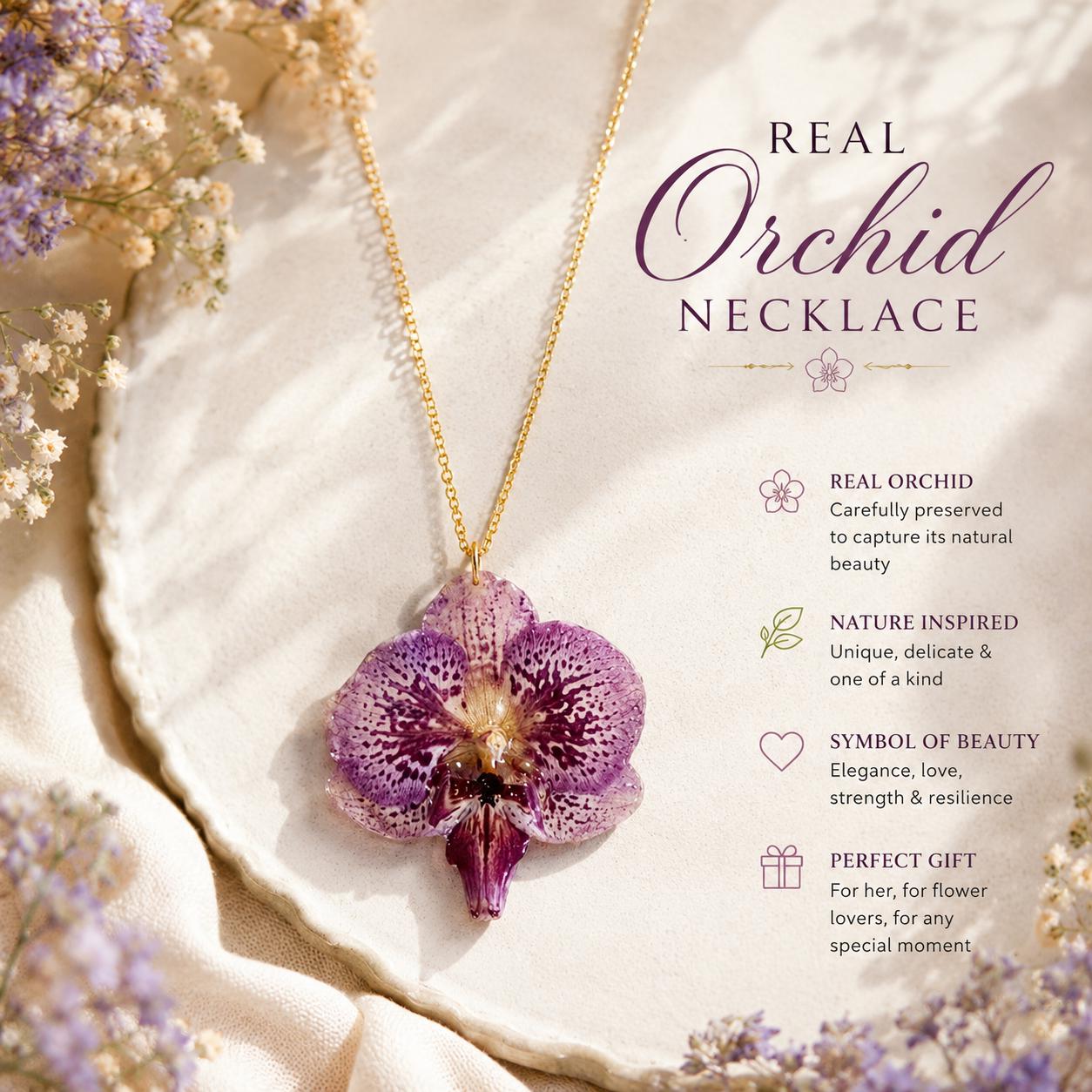Real Flower Necklace - Etsy