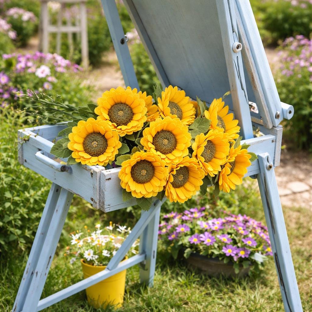 DIY Felt Sunflowers Pattern Bundle | PDF Tutorial + Templates ...