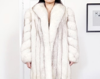 Long White Fur Coat - Etsy