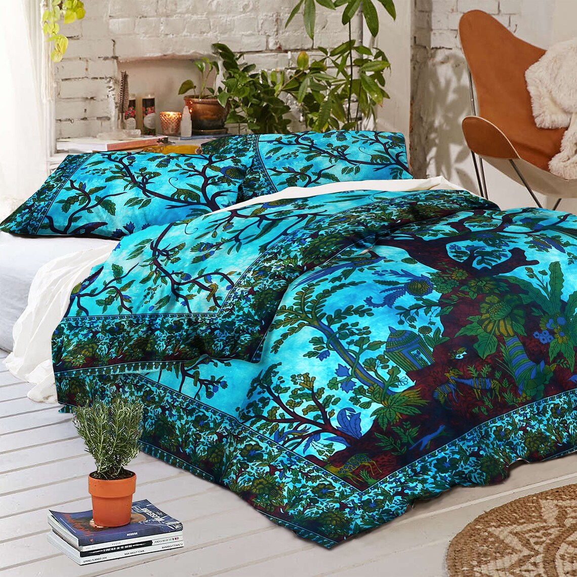 Queen Size Hippie Bed Cover Indian Mandala Duvet Cover Etsy