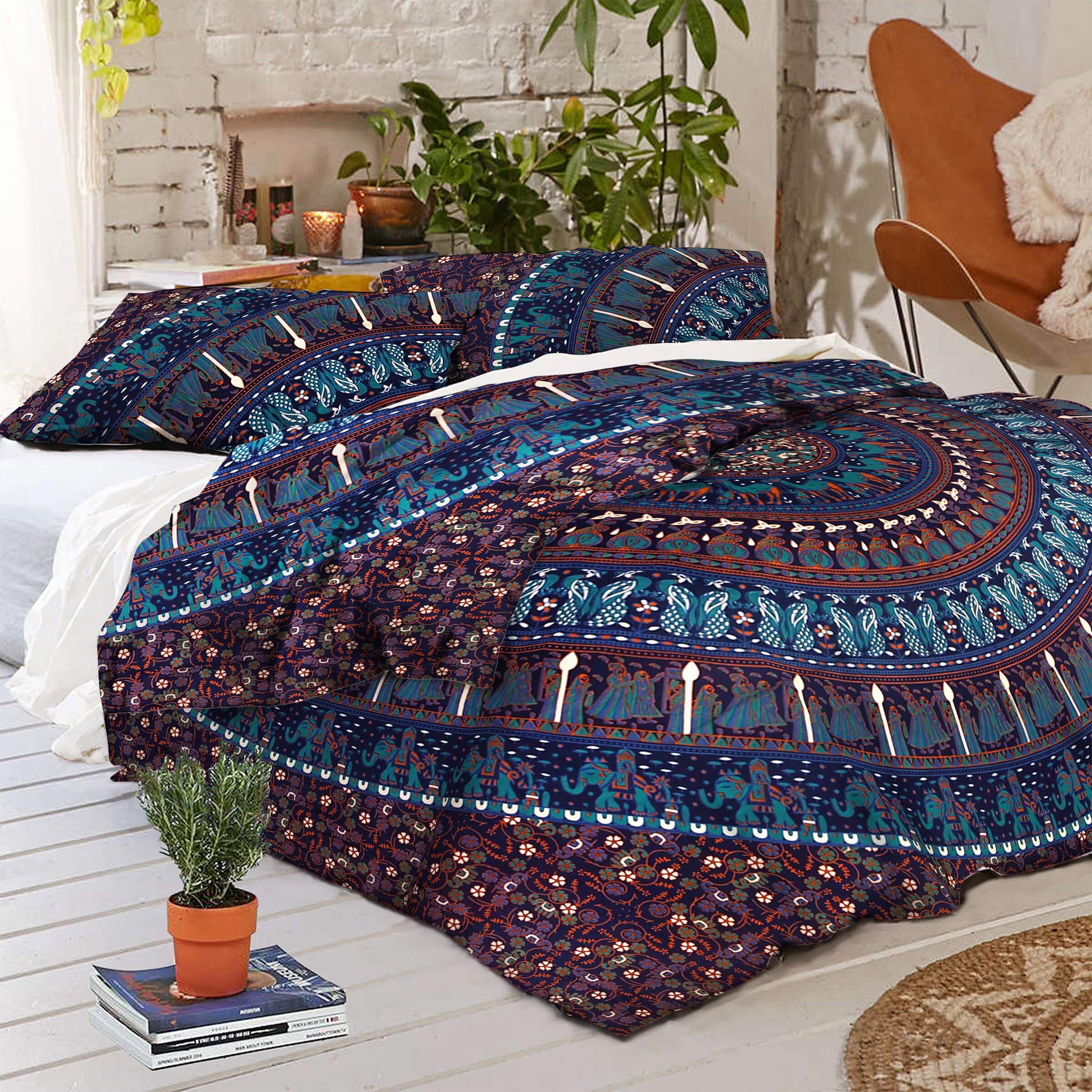 Duvet Cover King/Queen/Twin Size Handmade Bedding Set Indian Etsy