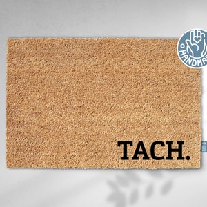 Tach Hand-Painted Doormat Tach Coconut 60x40 Family Moin Gift Inside Entry Doormat Birthday Wedding Doormat Camping Sustainable