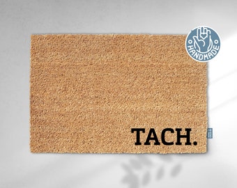 Tach Hand-Painted Doormat Tach Coconut 60x40 Family Moin Gift Inside Entry Doormat Birthday Wedding Doormat Camping Sustainable