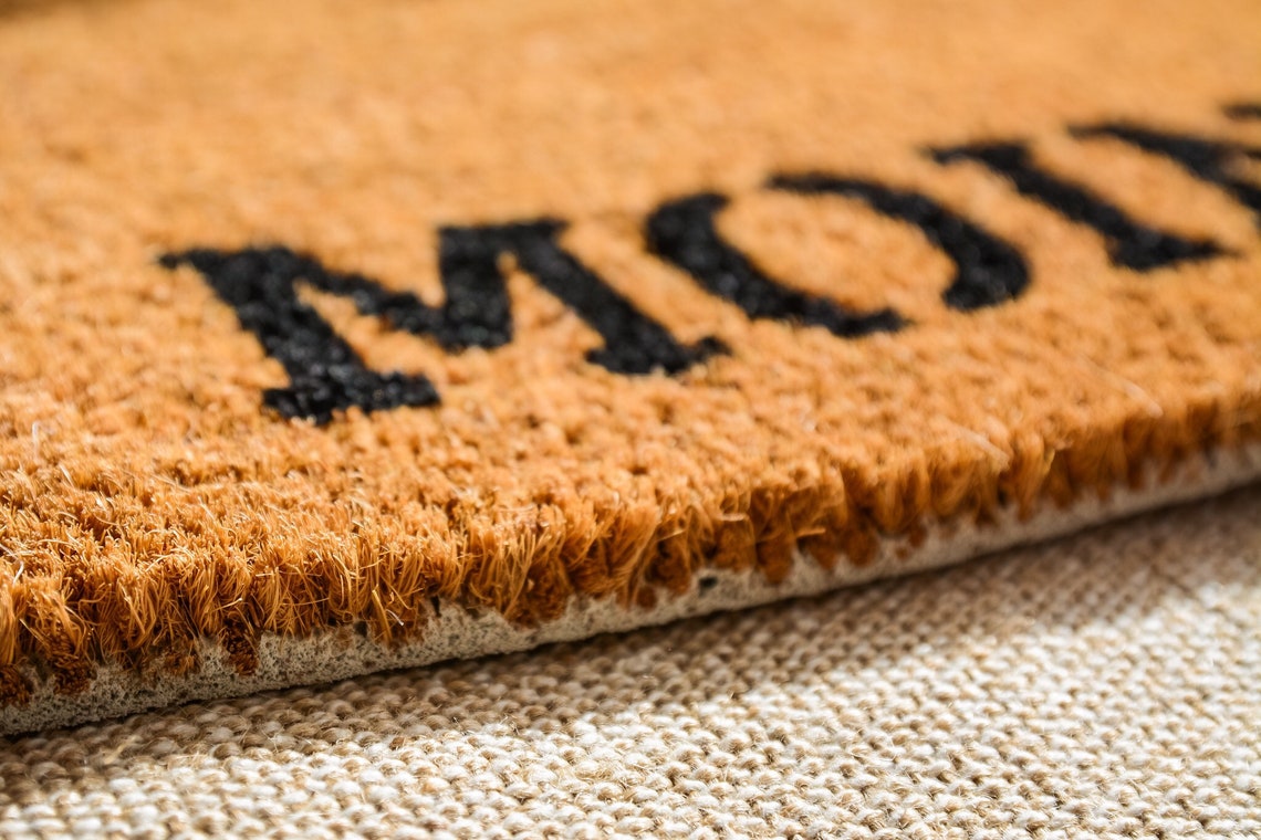 Handbemalte Moin Anker Fußmatte Kokos 60x40 Doormat Geschenk Etsy