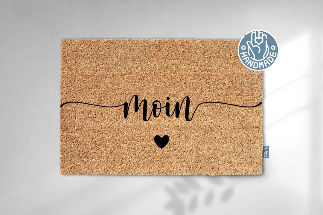 Moin Doormat Coconut Camping Heart Gift Wedding Entry Doormat