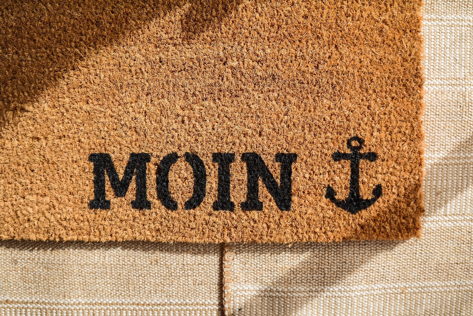 Handbemalte Moin Anker Fußmatte Kokos 60x40 Doormat Geschenk Etsy