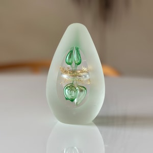 Hand Blown Glass Paperweight