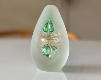 Hand Blown Glass Paperweight