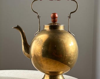 Tetera de latón rara de Rosenthal Netter