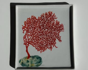 Fabienne Jouvin París, Coral, Bandeja decorativa pequeña