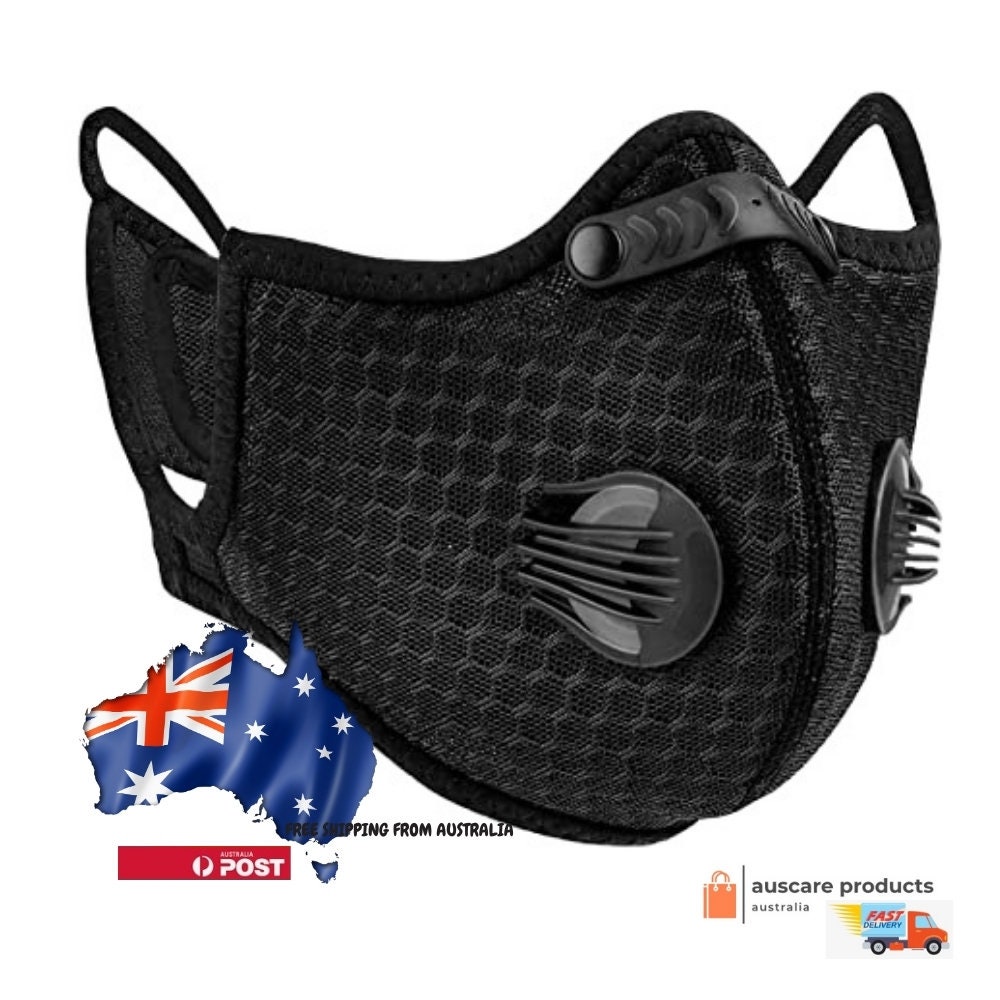 High Quality Premium Black Cotton Sport Mask anti-bacteria Reusable &…