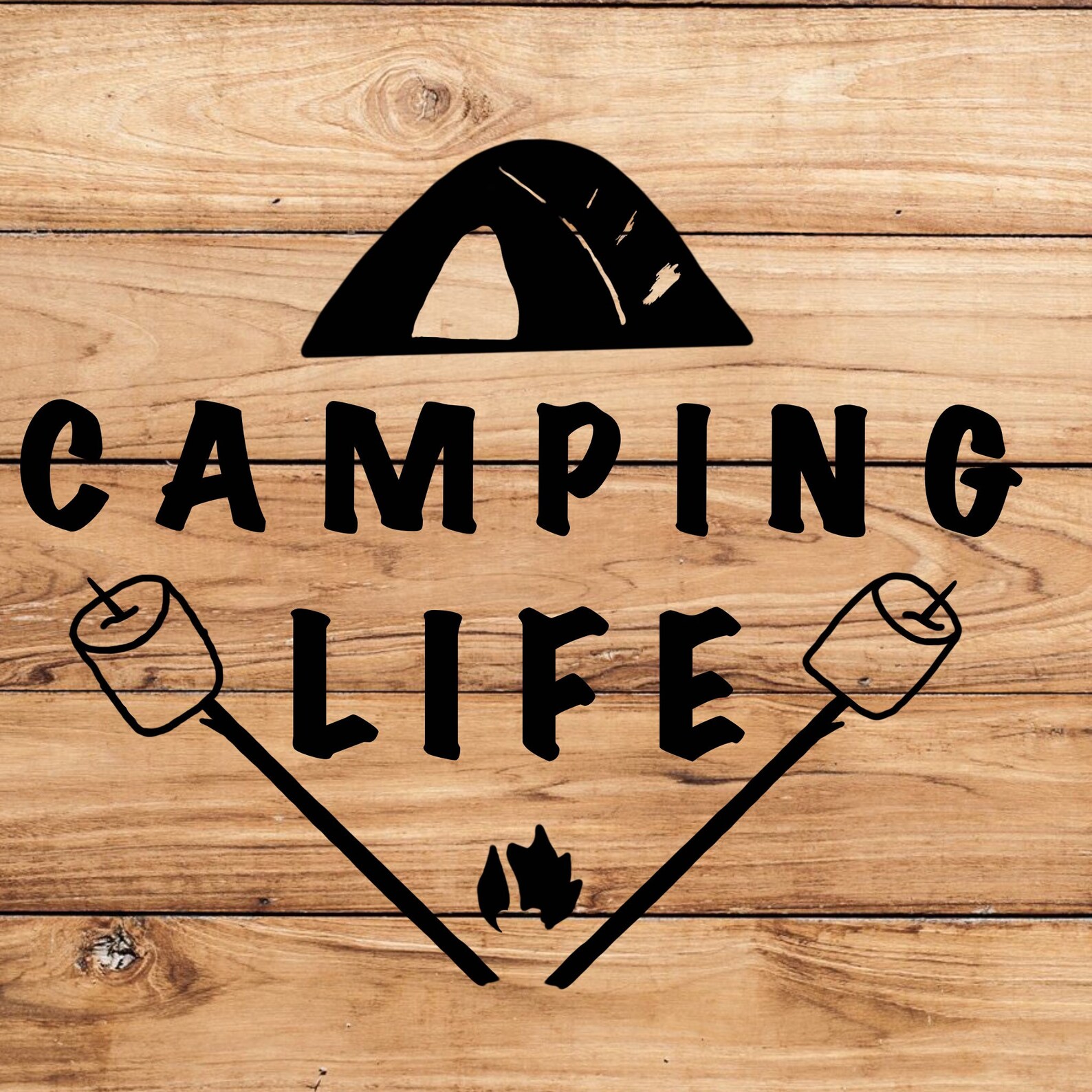 Camping Life Decal for Cars Camping Tent Decal Outdoor Etsy