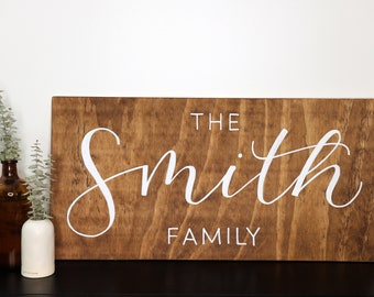 Custom Family Name Wood Sign | Custom Home Decor | Custom Last Name Sign | Family Name Wall Hanging | Family Name | Last Name Sign