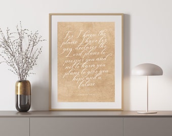 Jeremia 29:11 Digitaldruck