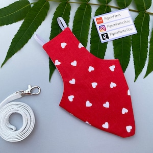 Pigeon Pants | The leash is not included in the set. Bird Diaper Flight Suit Clothes, dove pants Parakeet Parrot