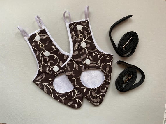 Set of 2 Handmade Pigeon Pants: Bird Diaper Flight Suit Clothes