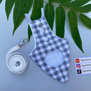 Pigeon Pants | The leash is not included in the set. Bird Diaper Flight Suit Clothes, dove pants Parakeet Parrot