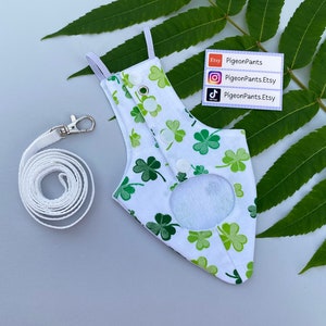 Pigeon Pants | The leash is not included in the set. Bird Diaper Flight Suit Clothes, dove pants Parakeet Parrot