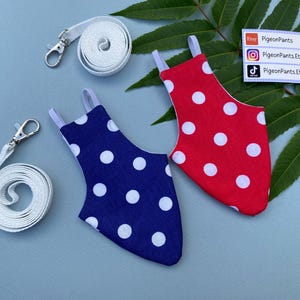 Set of 2 Pigeon Pants | The leash is not included in the set. Bird Diaper Flight Suit Clothes, dove pants Parakeet Parrot