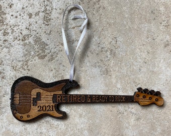 Guitar Christmas Ornament Retirement Gift