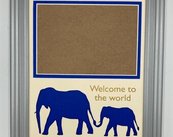 Custom Text Elephant Photo Frame