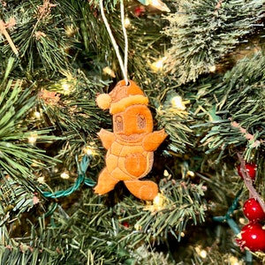 Squirtle Christmas Santa Ornament
