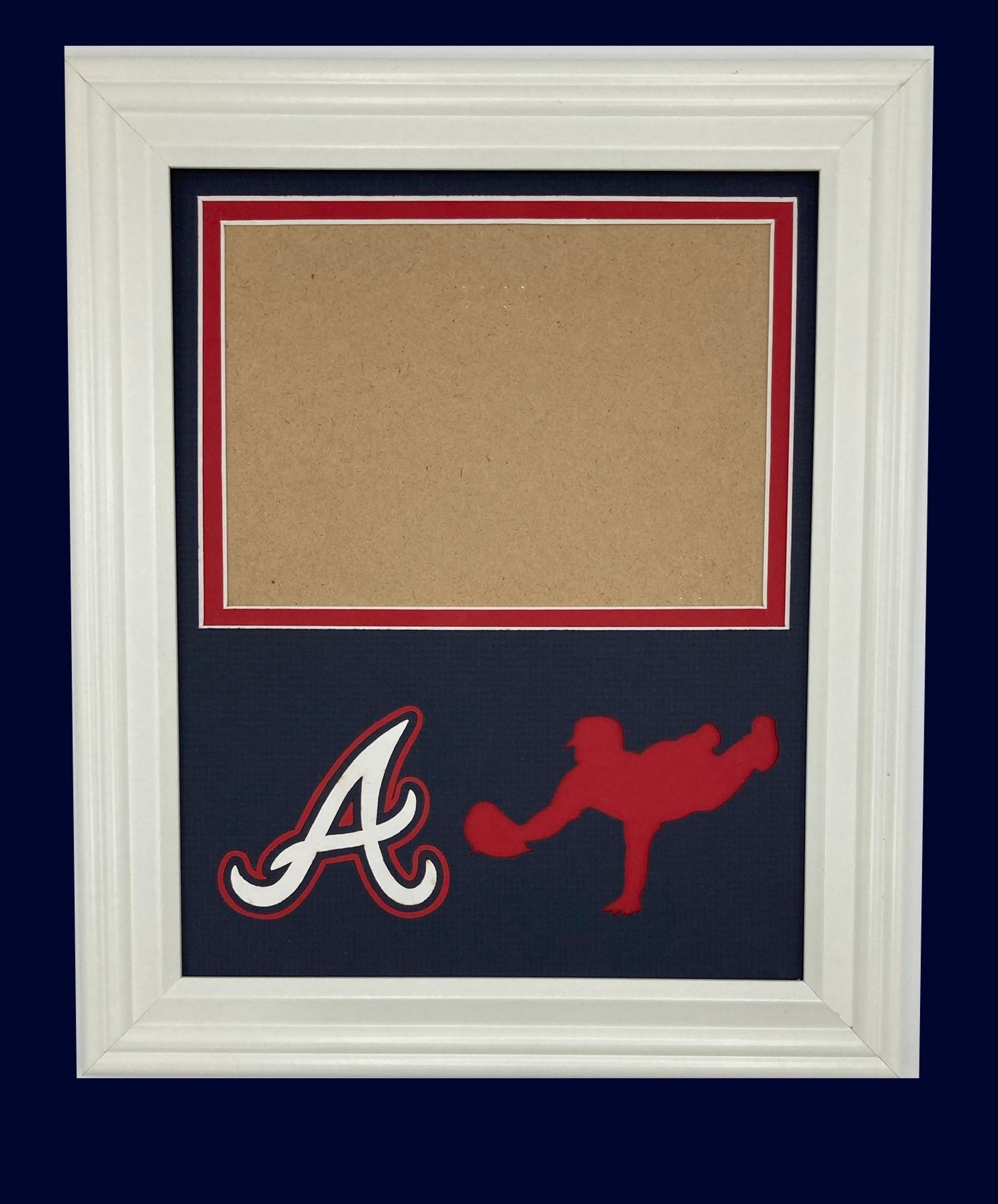 Atlanta Braves Silhouette Photo Frame Etsy