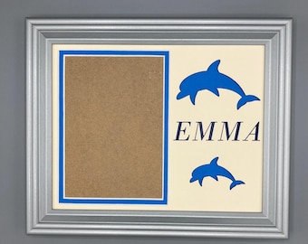 Custom Text Dolphin Photo Frame