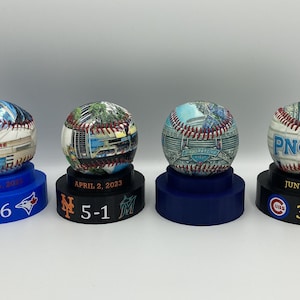 Custom 3D Printed Game Day Baseball Tiered Display