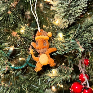 Charmander Christmas Santa Ornament