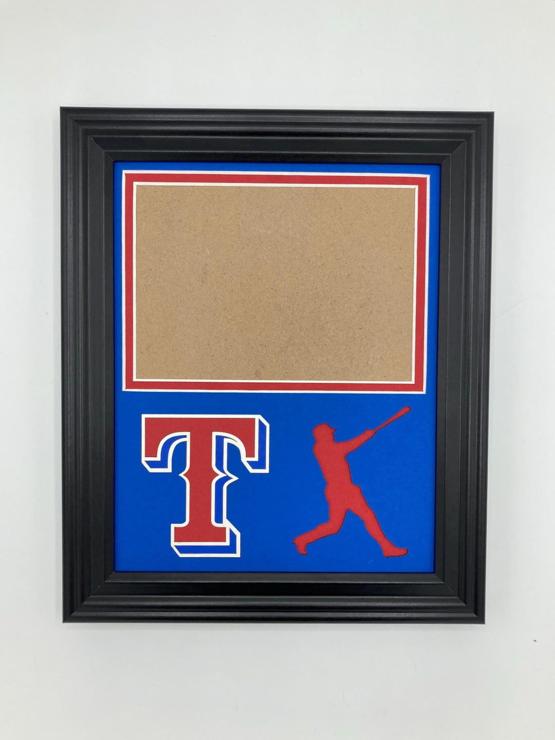 Texas Rangers Frame Texas Rangers Silhouette Photo Frame - Etsy