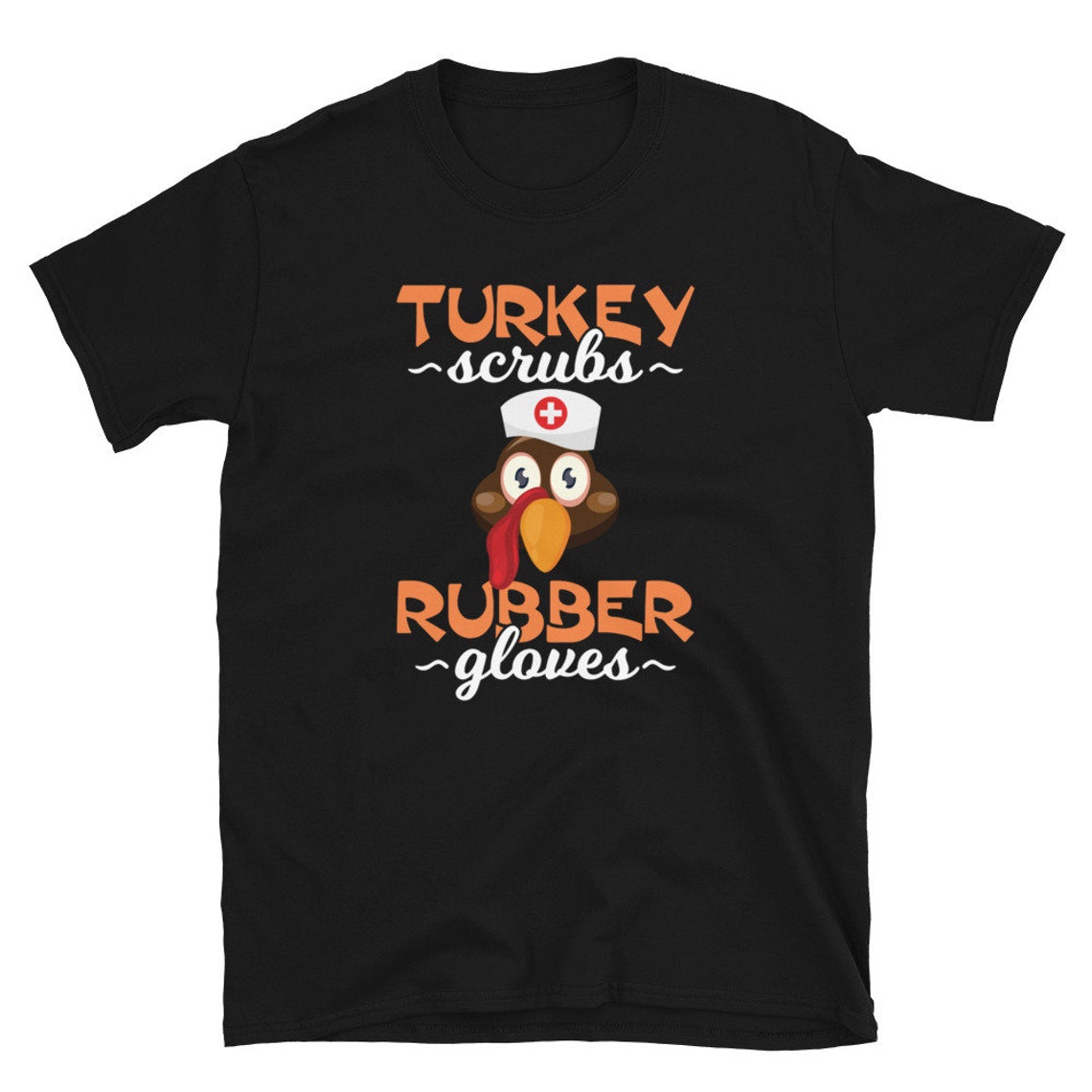 Unisex Turkey Scrubs And Rubber Gloves Thanksgiving Gifts Etsy