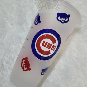 Chicago Cubs Baseball Custom Tumbler Starbucks Cold Cup Venti Fan Birthday Graduation Present Anniversary MLB Cubby Customized his her him